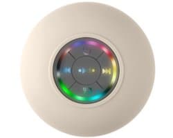 Grote zuignap waterdichte Bluetooth-luidspreker met LED-licht, waterdichte badkamer Bluetooth-luidspreker, draagbare Bluetooth-luidspreker