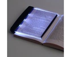 leeslampje voor boek - leeslampje - boekenlegger Boeklamp - leeslampje voor in bed - platte leeslamp - flexilight leeslampje - Op batterijen (Vereist 3 AA-batterijen) - Geschikt om 's avonds te lezen - Zwart