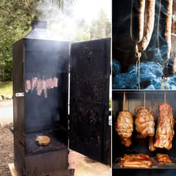 GELLDG Ronde rookoven - Rookoven - Vleesrookbox - Geschikt voor kogelgrills - Roestvrij staal — thumbnail 4