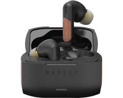 House of Marley Trenchtown ANC Draadloze Oordopjes - Oortjes Draadloos - Bluetooth - 24 uur Batterijduur - Hybrid Active Noise Cancelling - Eco Friendly Design - Zwart