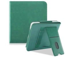 Hoes voor 7 inch ePaper e-reader met standaard en polsband - groen