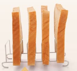 Accessoires voor de airfryer: roestvrijstalen rooster voor toast, broodrek, rooster voor elektrische frituurpan. — thumbnail 4
