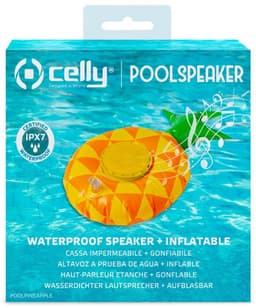 Celly - PoolSpeaker Opblaasbare Ananas met Speaker - Kunststof - Multicolor — thumbnail 4