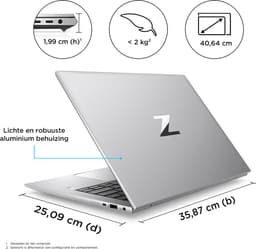 HP ZBook Firefly 16 G9 | Intel Core i7 | NVIDIA T550 | 40.6 (16″) | 512 GB SSD | 16 GB DDR4 | US | WiFi | Windows 11 Pro — thumbnail 13