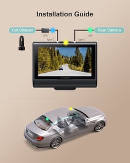iZEEKER GD850 Dashcam voor auto - 4K & 1080P - Voor en Achter Camera - WiFi en GPS - 3'' IPS Touchscreen - Sony Sensor - Nachtzicht — thumbnail 2