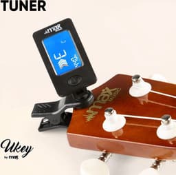 Ukelele set - MAX UKEY - 21 inch Ukulele van hout - Kindergitaar en gitaar voor volwassenen - incl. Ukelele tas, plectrums en stemapparaat - Bruin (hout) — thumbnail 3