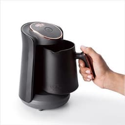 Arzum OKKA Minio Silver - Turkse Koffiemachine - Zwart & Chroom | 4 kopjes | OK004-K - Black & Silver | Turkish Coffee Maker — thumbnail 4