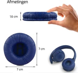 Oorkussens geschikt voor JBL Tune 600 - 500BT - T450 - Blauw — thumbnail 3