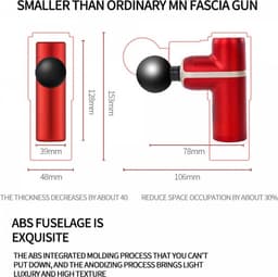 Cenocco Portable Mini Massage Gun Wit — thumbnail 4
