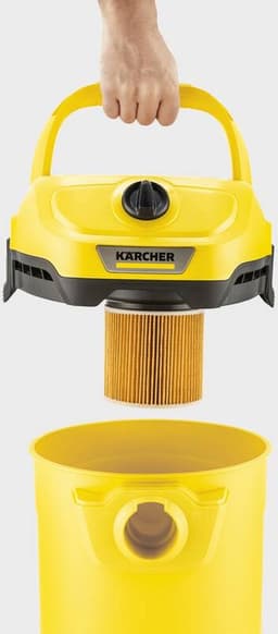 Extractor Kärcher WD2 PLUS Yellow/Black 1000 W — thumbnail 5