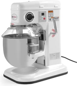 HENDI Planeetmixer – 7L – Zilver – 3 snelheden – Veiligheidsfuncties – Digitaal bedieningspaneel — thumbnail 2