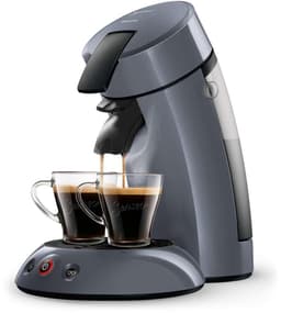 Philips Senseo koffiepadmachine – Crema Plus – 1 of 2 koffie tegelijk - Blauw - Inclusief 2 Senseo glazen - HD7806/52 — thumbnail 1