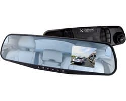 X-treme XD103 Mirror / Binnenspiegel Dashcam FULL HD met Nachtzicht, Microfoon en Bewegingsdetectie - Zwart