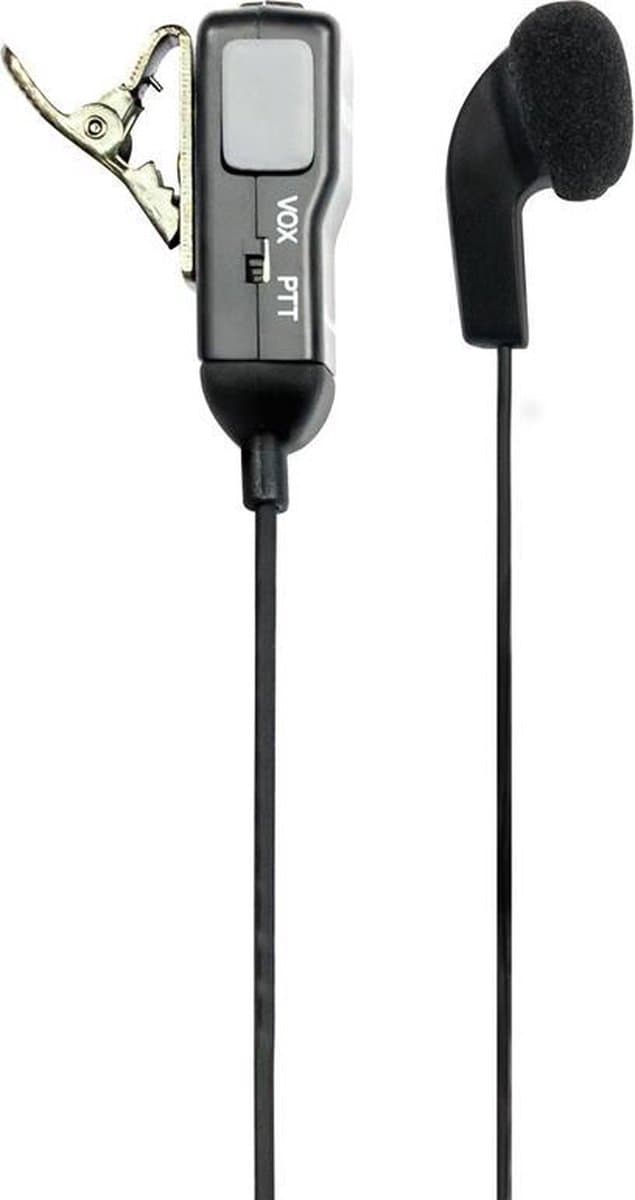 Midland MA28-L Earphone C599.03 PTT VOX voor portofons Midland 2-pins haaks — afbeelding 1