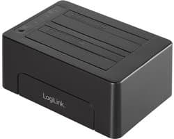 LogiLink QP0028 USB 3.1 (3.1 Gen 2) Type-C Zwart basisstation voor opslagstations