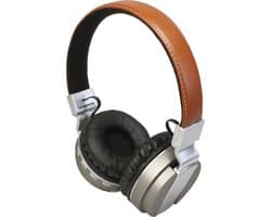 Nachtwacht draadloze hoofdtelefoon - bruin - oplaadbaar - bluetooth 4.0