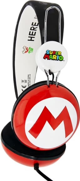 Super Mario - Iconic M - kinderkoptelefoon - verstelbaar - comfortabel - lange kabel — thumbnail 3