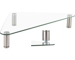 Beeldscherm monitor verhoger hoekmodel driehoek verstelbaar aluminium glas