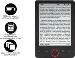 Denver E Reader 6 inch - E book Reader 4GB - A kwaliteit Carta-paneel - MicroSD Ingang - EBO625 — thumbnail 5