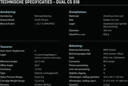 Dual CS 518 handmatige HiFi-platenspeler — thumbnail 5