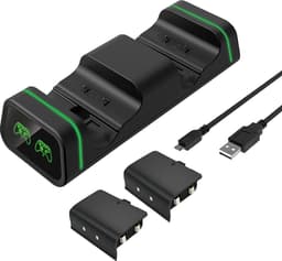 YONO Oplaadstation geschikt voor Xbox Controller - Oplader met 2 Accu Battery Pack - Accessoires Series X S — thumbnail 1