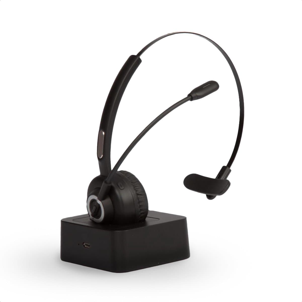 ForDig Draadloze Headset - Bluetooth 5.0 - Lichtgewicht Wireless Koptelefoon met Ruisonderdrukking - 300 Graden Draaibaar Microfoon - Geschikt voor Thuis Office / Kantoor / Auto / Gaming - Compatibel met PC / Laptop / Telefoon / Laptop — afbeelding 1