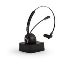 ForDig Draadloze Headset - Bluetooth 5.0 - Lichtgewicht Wireless Koptelefoon met Ruisonderdrukking - 300 Graden Draaibaar Microfoon - Geschikt voor Thuis Office / Kantoor / Auto / Gaming - Compatibel met PC / Laptop / Telefoon / Laptop