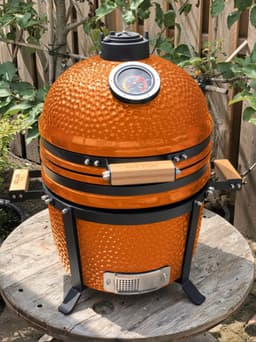 Patton Kamado 15" - Tafel model - Keramische barbecue - Premium Oranje - Medium - Compleet - Oranje — thumbnail 5