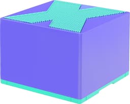 Mini speaker- X1 bluetooth draagbaar outdoor speaker- draagbare waterdicht speaker- 5 cm x 5 cm x 3,6 cm, paarse kleur. — thumbnail 1