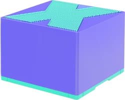 Mini speaker- X1 bluetooth draagbaar outdoor speaker- draagbare waterdicht speaker- 5 cm x 5 cm x 3,6 cm, paarse kleur.