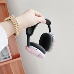 MY PROTECT - Siliconen Marmer Cover Case geschikt voor Airpods Max - Roze — thumbnail 4