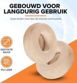 Oorkussens geschikt voor Beats By Dr. Dre Solo 2.0/3.0 wireless - Koptelefoon oorkussens voor Beats Solo goud — thumbnail 3