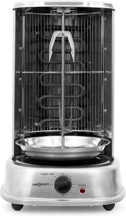 OneConcept Kebap Master Verticale Grill 1800W roestvrij staal incl. spiesset — thumbnail 4