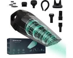 JAP Appliances Tornado S3 - Kruimelzuiger snoerloos - Handstofzuiger oplaadbaar - Auto stofzuiger draadloos - Krachtige zuigkracht 10000Pa - Nat en droog - Voor dierenharen - 150W