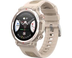 DrPhone PureSport15 - Multifunctionele Smartwatch - Hartslag/Bloedzuurstof/Slaapbewaking - Bluetooth-oproep – Bluetooth 5.2 – IP67 – Beige