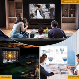 Mini Beamer - Projector - Mini Video Beamer - Wifi - 1080P Full HD - Draagbare Projector - Compatibel met iPhone/Samsung/Hauwei/TV Stick/TV-Box/HDMI/USB/TF/SD-Karte/VGA/AV-Audio — thumbnail 4