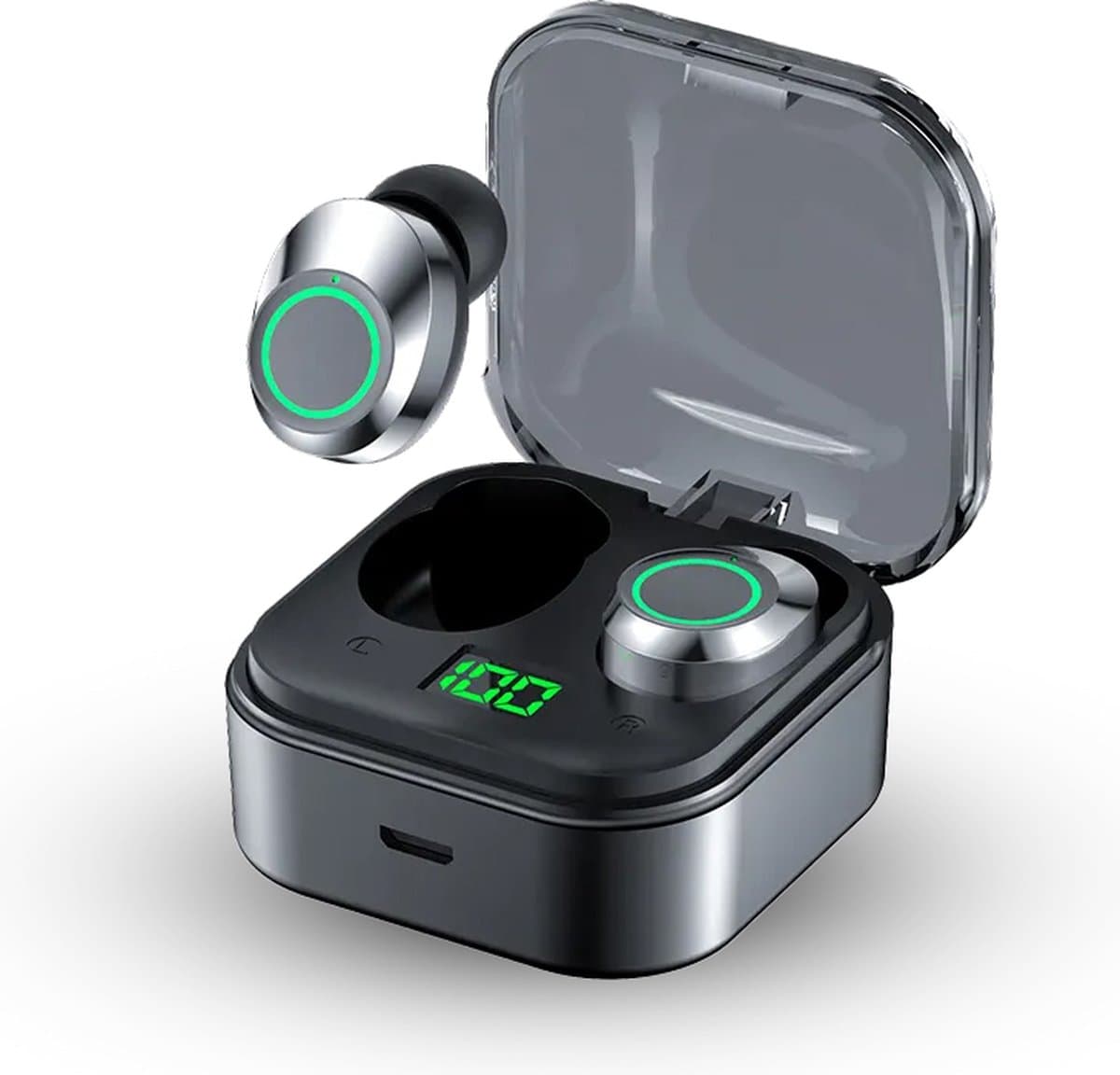 Otiume Mini - Draadloze Oordopjes Hardlopen - Sporten - Fitness - Lange Batterijduur - Zwart - Bluetooth voor Iphone en Android — afbeelding 1