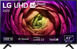 LG Electronics - 4K Smart UHD TV - 43UR73006LA - LCD TV - 109.2 cm - 43 inch - EEC G (A - G) UHD - Smart TV - Wi-Fi - CI+ - Black — thumbnail 1