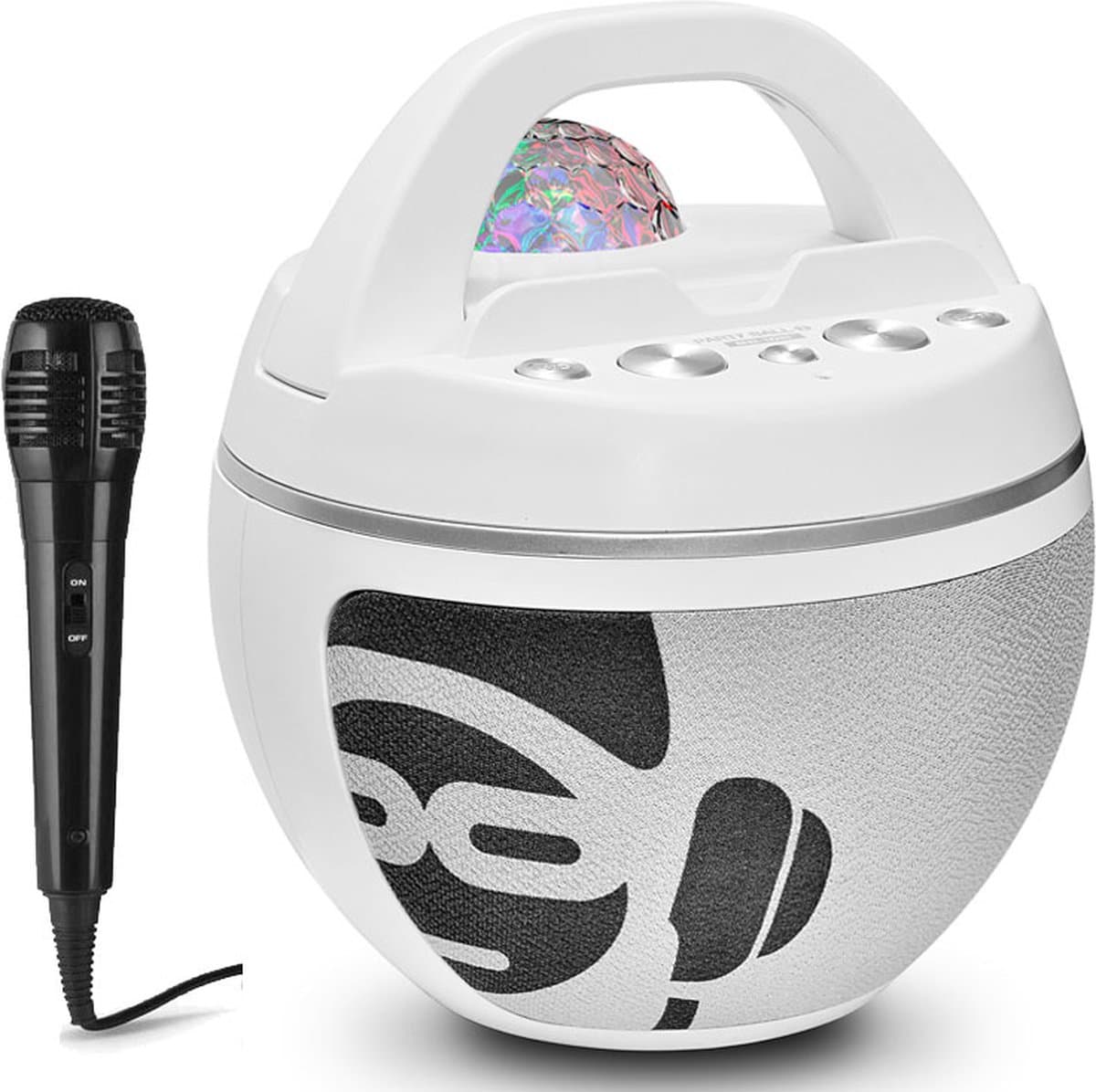 iDance BB10WH Bluetooth Party Box met Disco LED-verlichting - Wit — afbeelding 1