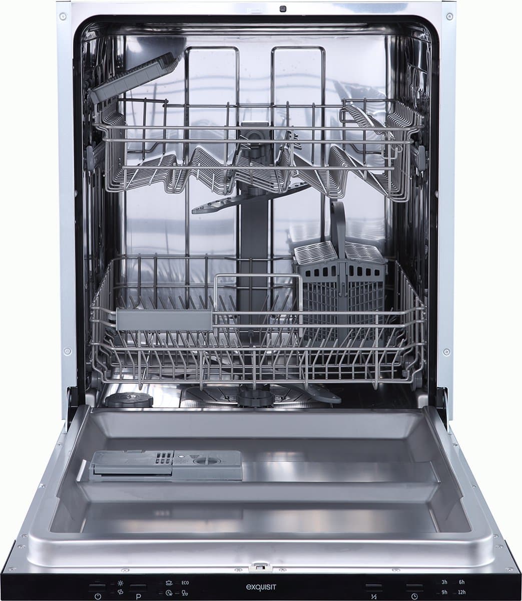 Exquisit EGSP2214-E-030D - Inbouw Vaatwasser - Auto-Open - Volledig geïntegreerd - 14 Couverts - 60cm - D label — afbeelding 1