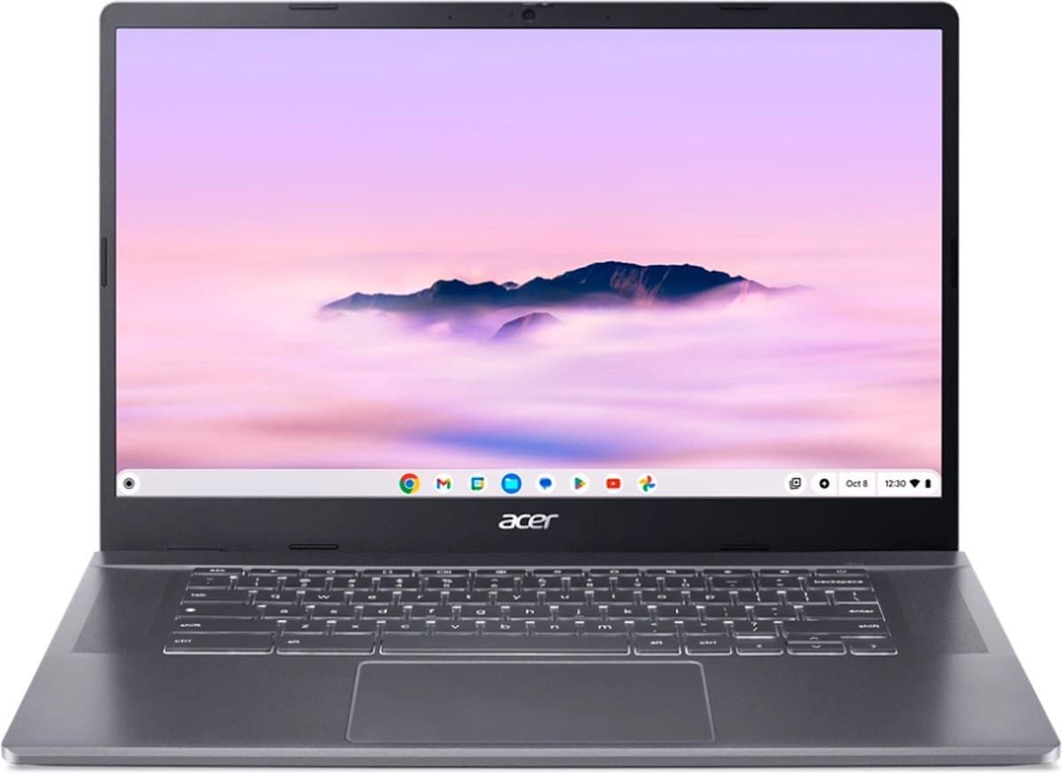 Acer Chromebook Plus 515 CB515-2H-32UH - 15 inch - Core i3 - 8GB - 128GB - Verlicht toetsenbord - Grijs — afbeelding 1