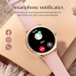Frenkies® Smartwatch Dames Rose Goud – Stappenteller - Horloge Dames – HD Touchscreen - Activity Tracker & Hartslagmeter - Sporthorloge — thumbnail 5