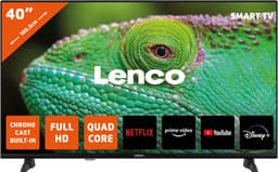 Lenco LED-4044BK - 40 inch - Smart TV- Full HD - Zwart — thumbnail 1