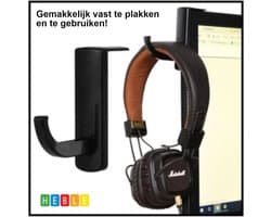 *** Koptelefoon - Headset-Standaard - Monitor houder - Zelfklevend - van Heble® ***