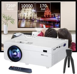 Mini Beamer - Input tot 1080P - Projector - Mini Projector - HDMI - USB - Wit - Smartphone - Draagbaar - Ingebouwde speaker — thumbnail 1