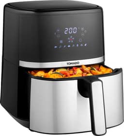 Tomado TAF5401S - Airfryer - 5,4 liter inhoud - Heteluchtfriteuse - Digitaal display - 800 gram friet - Zwart/RVS — thumbnail 1