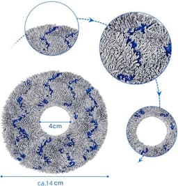 RedPine Wasbare Dweilpads geschikt voor Ecovacs Deebot X2 Omni / X1 Omni / X1 Turbo / T10 Turbo Mop doeken Vervanging — thumbnail 3
