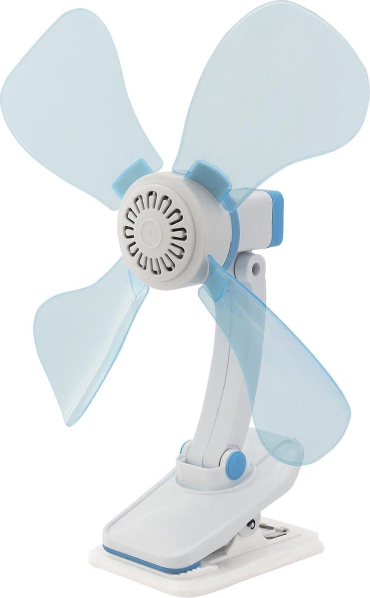 Eurotrail 12V met klem - Tafelventilator - Lichtblauw — afbeelding 1