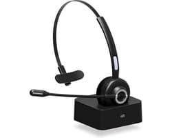 YONO Headset met Microfoon Draadloos - voor Computer PC - Laptop - Office Koptelefoon - Zwart