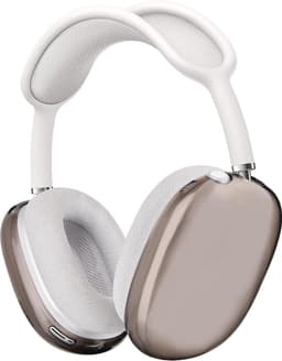 KELERINO. Siliconen Transparant Cover Case geschikt voor Airpods Max - Zwart — thumbnail 1